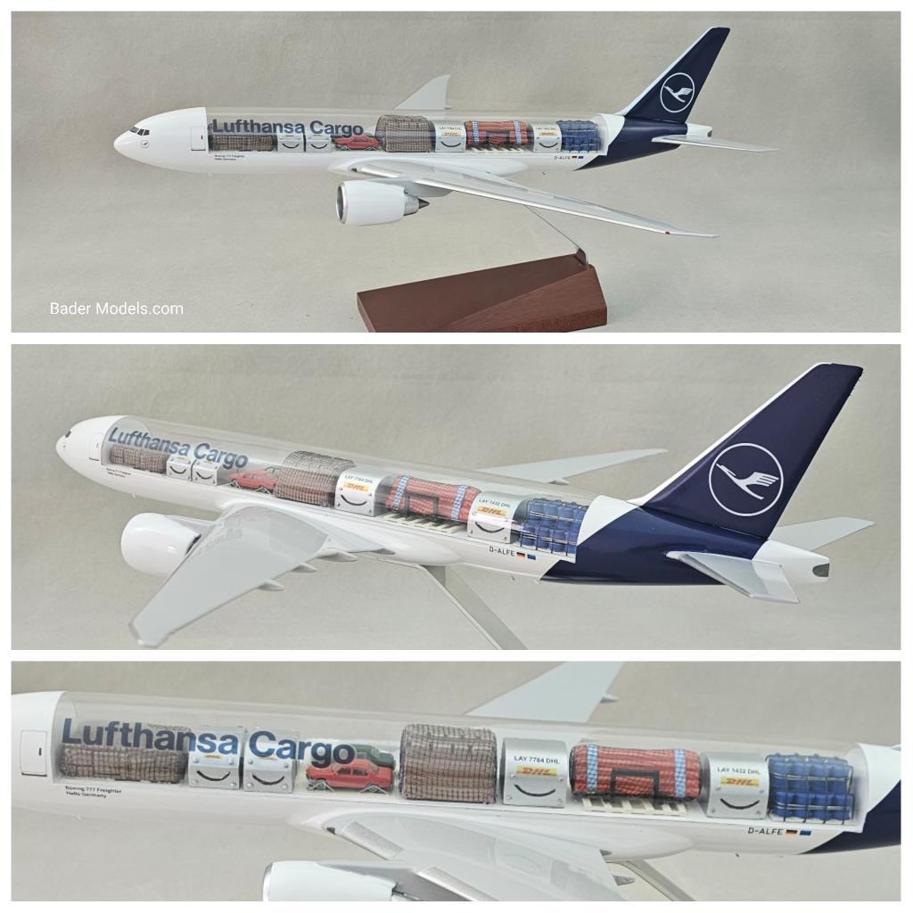 CLEARANCE - Lufthansa - B777-200F - (1:144) - 180° Clear Top